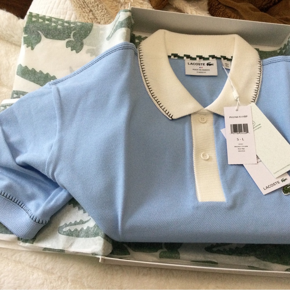 LACOSTE Men’s Classic fit Polo Made in France - Picture 6 of 7